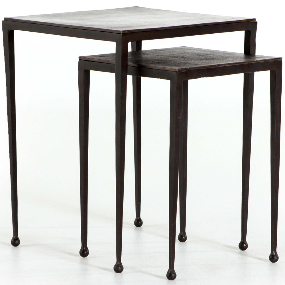 Dalston Nesting End Tables, Antique Rust