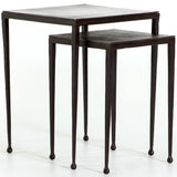 Dalston Nesting End Tables, Antique Rust