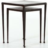 Dalston Nesting End Tables, Antique Rust