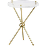 Cher Side Table, Brass