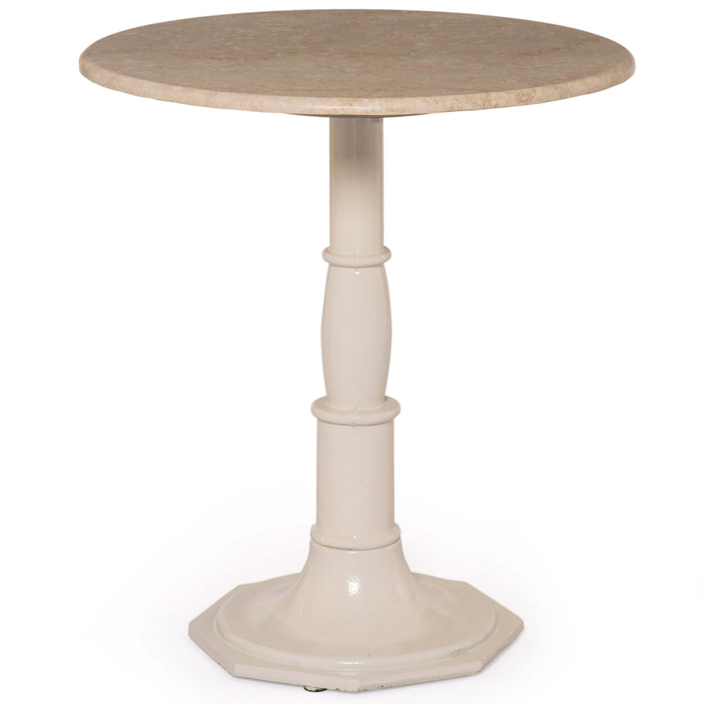 Lucy Side Table, Cream Marble