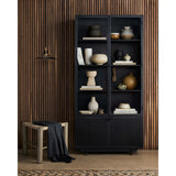 Hendrick Cabinet, Black-Furniture - Storage-High Fashion Home