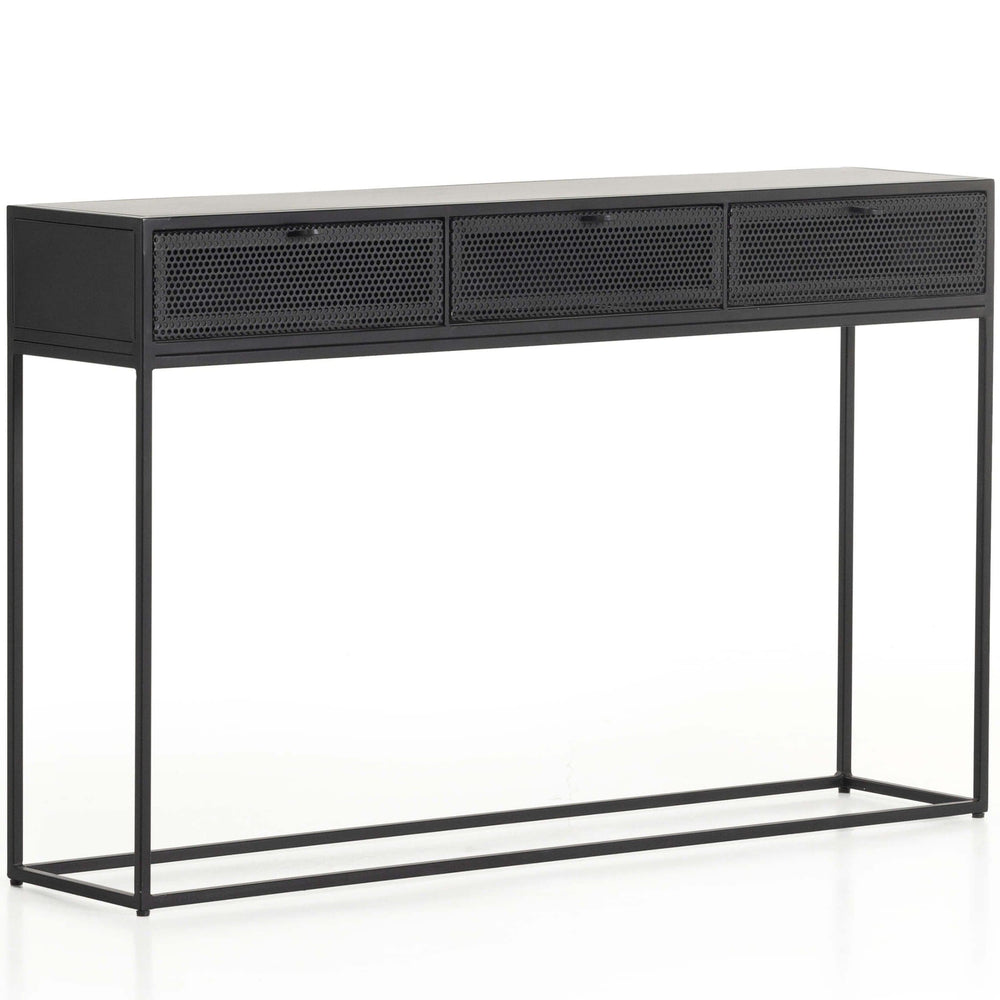 Hendrick Console Table, Black-Furniture - Accent Tables-High Fashion Home