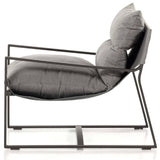 Avon Outdoor Sling Chair, Charcoal-High Fashion Home