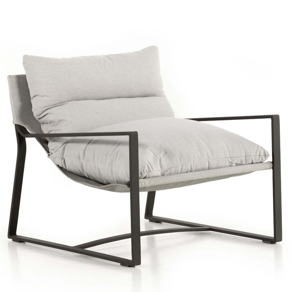 Avon Outdoor Sling Chair, Stone Grey-High Fashion Home