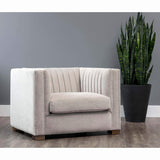 Caitlin Chair, Hemingway Silver - Modern Furniture - Accent Chairs - High Fashion Home