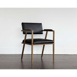 Ventouz Arm Chair, Vintage Black - Furniture - Sunpan