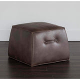 Aspen Ottoman, Havana Dark Brown - Furniture - High Fashion Home