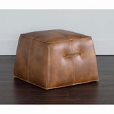 Aspen Ottoman, Tobacco Tan - Furniture - High Fashion Home