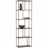 Eiffel Small Bookcase, Antique Brass - Furniture - Storage - High Fashion Home