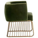 Gala Arm Chair, Forest Green