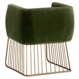 Gala Arm Chair, Forest Green