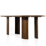 Lunas Oval Dining Table, Caramel Guanacaste-Furniture - Dining-High Fashion Home