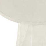 Bowman Outdoor End Table, White Concrete-Furniture - Accent Tables-High Fashion Home