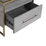 Venice Nightstand, Grey-Furniture - Bedroom-High Fashion Home