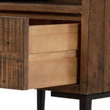 Wyeth Nightstand, Rustic Sandalwood-High Fashion Home