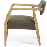 Tyler Arm Chair, Modern Velvet Loden-Furniture - Chairs-High Fashion Home