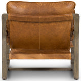 Ace Leather Chair, Raleigh Chestnut-Furniture - Chairs-High Fashion Home