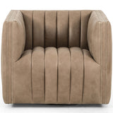 Augustine Leather Swivel Chair, Palermo Drift-Furniture - Chairs-High Fashion Home