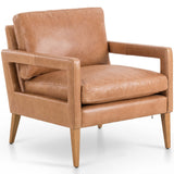 Olson Leather Chair, Sonoma Butterscotch-Furniture - Chairs-High Fashion Home