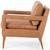 Olson Leather Chair, Sonoma Butterscotch-Furniture - Chairs-High Fashion Home