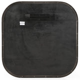 Bellvue Square Mirror, Rustic Black-Accessories-High Fashion Home