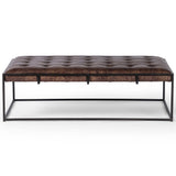 Oxford Small Leather Coffee Table, Havana