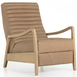 Chance Leather Recliner, Palermo Nude-Furniture - Chairs-High Fashion Home