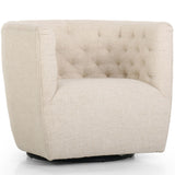 Hanover Swivel Chair, Thames Cream-Furniture - Chairs-High Fashion Home