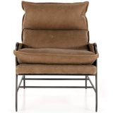 Taryn Leather Chair, Palermo Drift-Furniture - Chairs-High Fashion Home