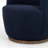 Aurora Swivel Chair, Copenhagen Indigo-Furniture - Chairs-High Fashion Home