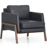 Diana Leather Chair, Heirloom Black-Furniture - Chairs-High Fashion Home