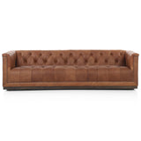 Maxx Leather Sofa, Heirloom Sienna-High Fashion Home