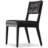 Norton Leather Dining Chair, Sonoma Black, Set of 2