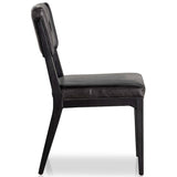 Norton Leather Dining Chair, Sonoma Black, Set of 2