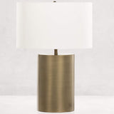 Cameron Table Lamp, Light Antique Brass-Lighting-High Fashion Home