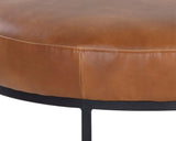 Elgin Ottoman, Tobacco Tan-Furniture - Chairs-High Fashion Home