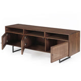 Carmel Media Console, Brown Wash-High Fashion Home