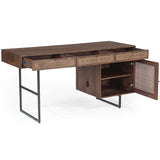 Carmel Desk, Brown Wash-Furniture - Office-High Fashion Home