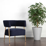 Maestro Chair, Danny Navy-Furniture - Chairs-High Fashion Home