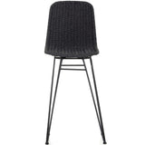 Dema Outdoor Swivel Bar Stool, Dark Grey-Furniture - Dining-High Fashion Home