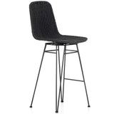 Dema Outdoor Swivel Bar Stool, Dark Grey-Furniture - Dining-High Fashion Home