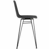 Dema Outdoor Swivel Bar Stool, Dark Grey-Furniture - Dining-High Fashion Home