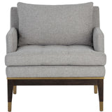 Beckette Lounge Chair, Belfast Heather Grey-Furniture - Chairs-High Fashion Home