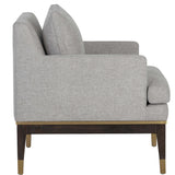 Beckette Lounge Chair, Belfast Heather Grey-Furniture - Chairs-High Fashion Home