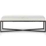 Nadia Rectangular Ottoman, Barlow Ivory