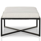 Nadia Rectangular Ottoman, Barlow Ivory