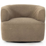 Mila Swivel Chair, Sheepskin Camel-Furniture - Chairs-High Fashion Home