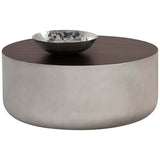 Diaz Coffee Table, Grey/Wood Grain Brown