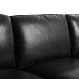 Richmond, Sofa, Brentwood Charcoal Leather-Furniture - Sofas-High Fashion Home